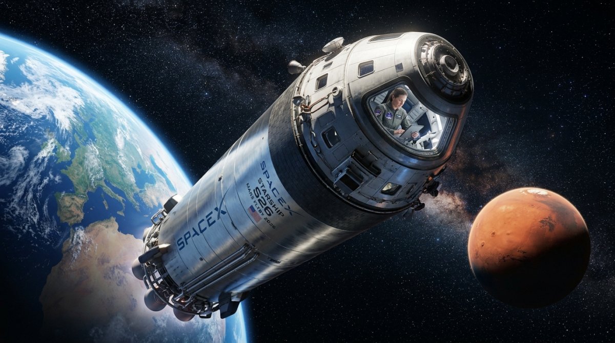 SpaceX Starship 2026: First Manned Mars Flyby Prep