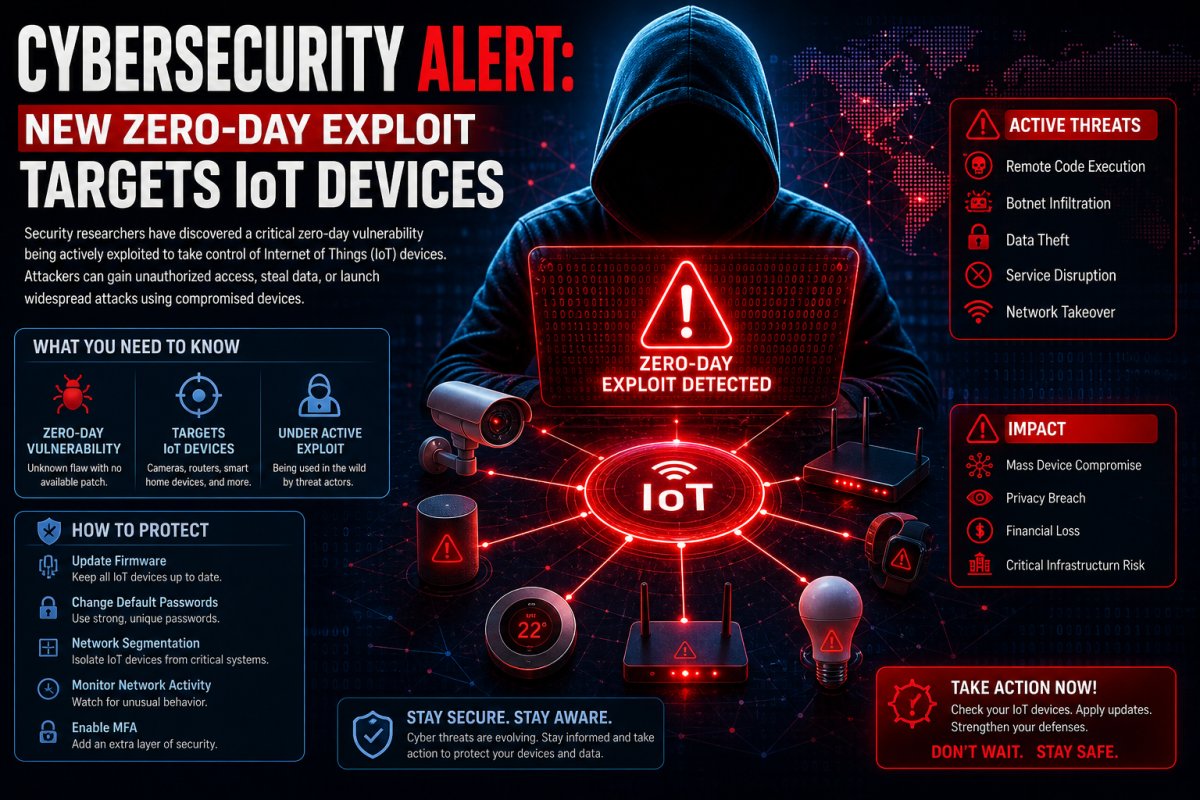 Cybersecurity Alert: New Zero-Day Exploit Targets IoT Devices