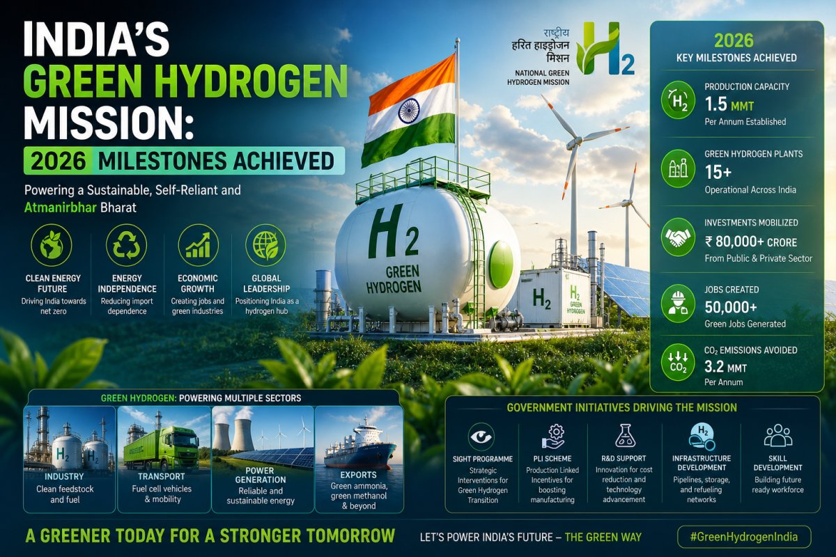 India's Green Hydrogen Mission: 2026 Milestones Achieved