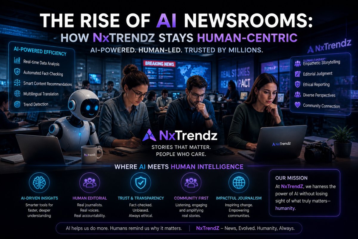 The Rise of AI Newsrooms: How NxTrendZ Stays Human-Centric