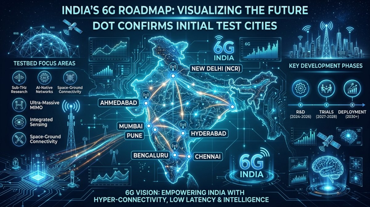 India's 6G Roadmap: DOT Confirms Initial Test Cities