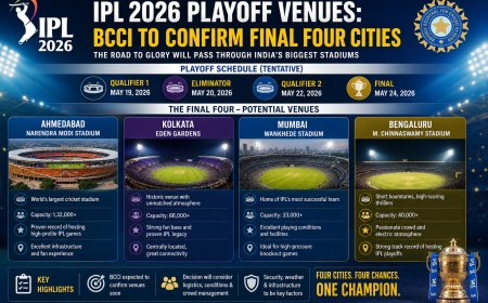 IPL 2026 Playoff Venues: BCCI to Confirm Final Four Cities