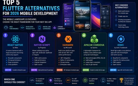 Top 5 Flutter Alternatives for 2026 Mobile Development