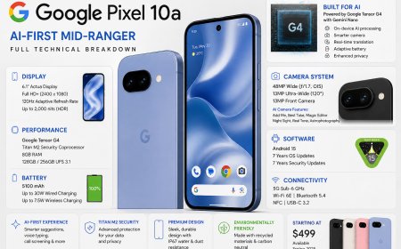Google Pixel 10a: AI-First Mid-Ranger Full Technical Breakdown