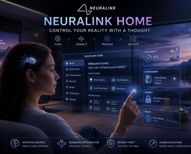 Neuralink Home: Control Your Reality with a Thought