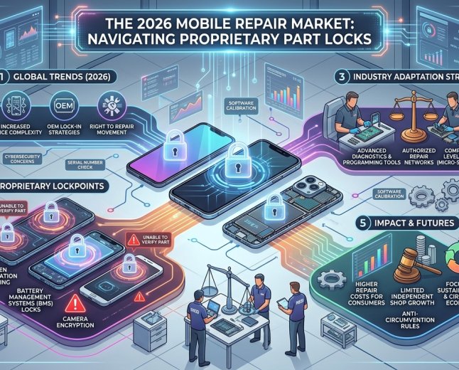 The 2026 Mobile Repair Market: Navigating Proprietary Part Locks