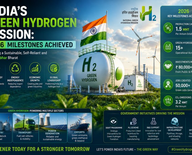 India's Green Hydrogen Mission: 2026 Milestones Achieved